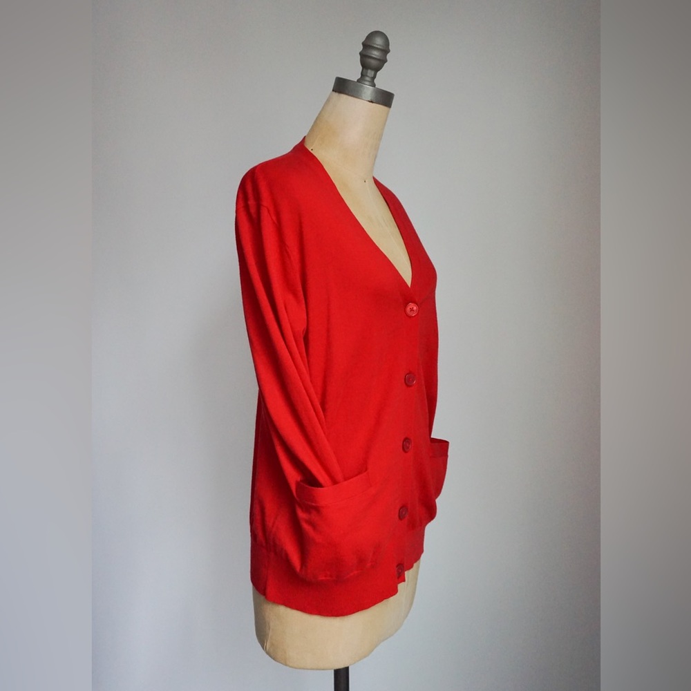 Ralph Lauren Red Cardigan - L